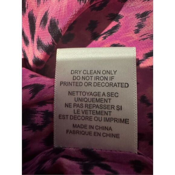 Equipment Femme Layla pink leopard silk camisole size medium pink black - Picture 6 of 6